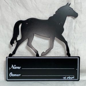 **HOST PICK**.  Horse Name Plate *GIFT*